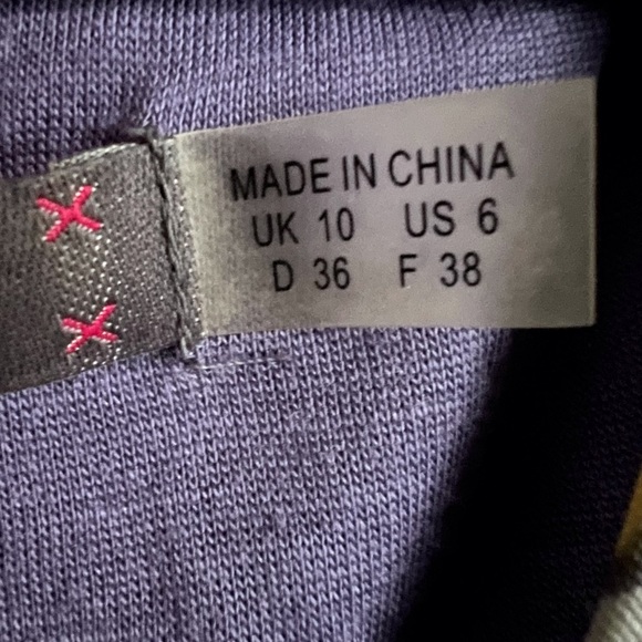 𝅺Boden Limited Edition Evie Purple Watercolor Dot Dress Silk Blend Preppy Sz 6 - Picture 3 of 9